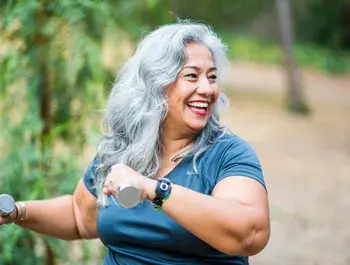 Woman exercising