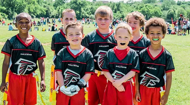 Falcons YMCA flag football team